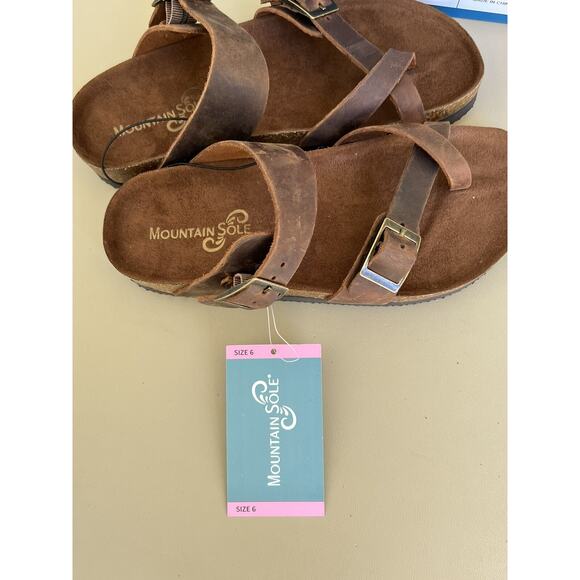 Mountain Sole Leather Sandals Women’s Size 6 Brown Style 984173195 - Picture 9 of 12